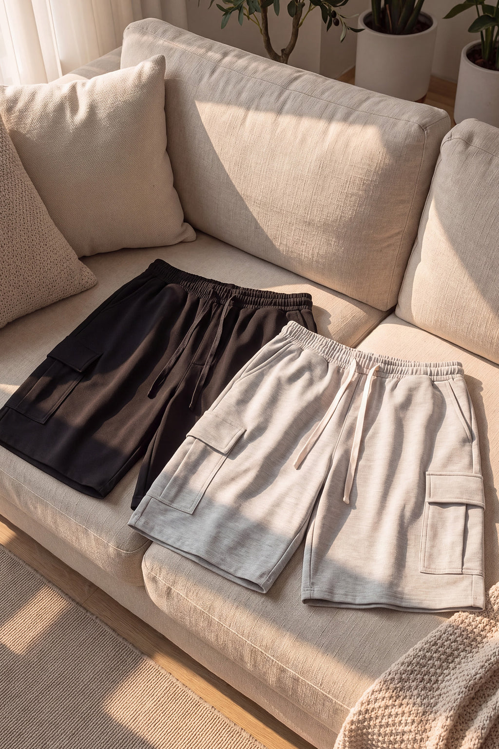 Baggy Cargo Sweat Shorts Men