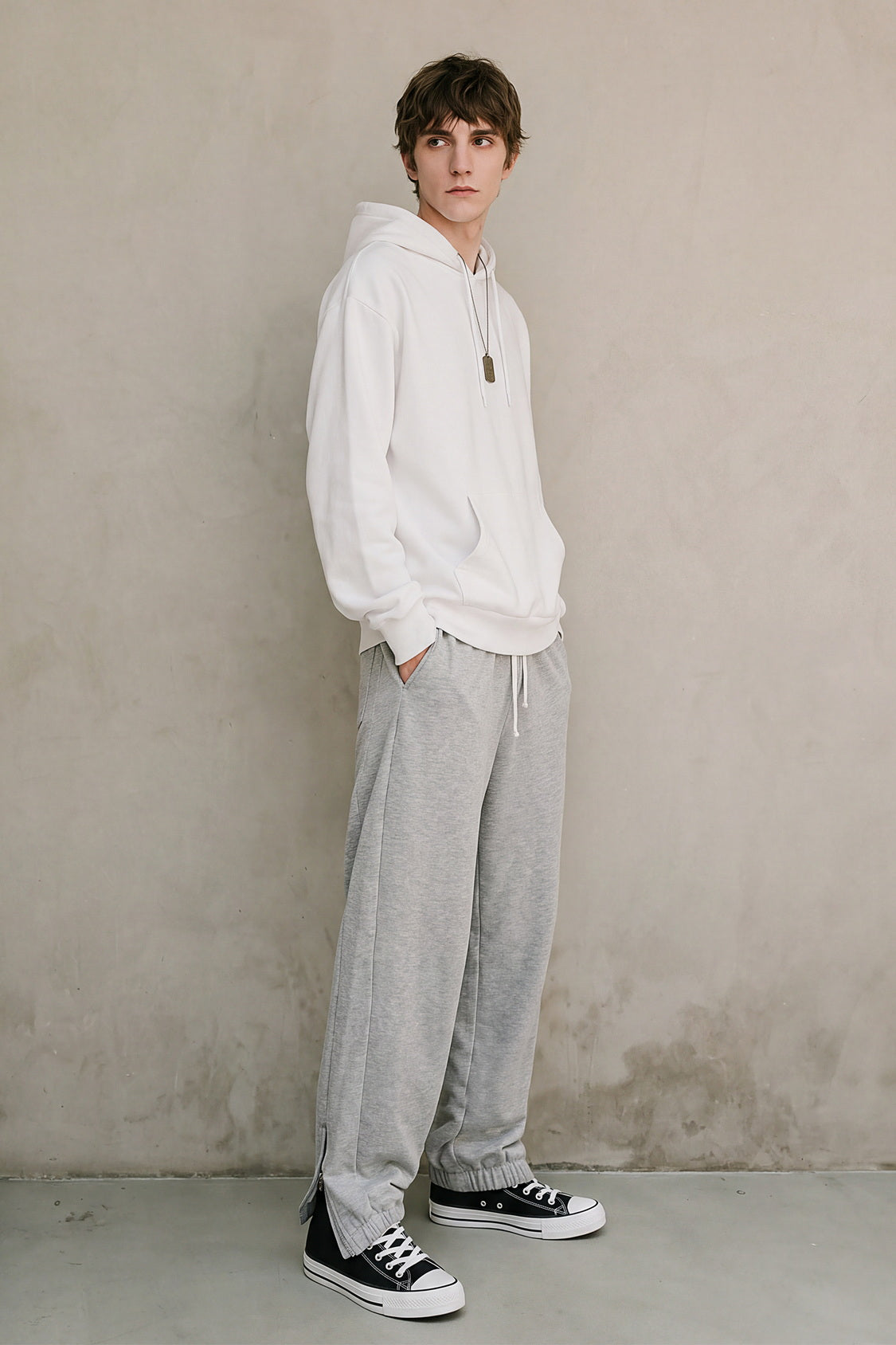 Ankle Zippers Baggy Jogger Men