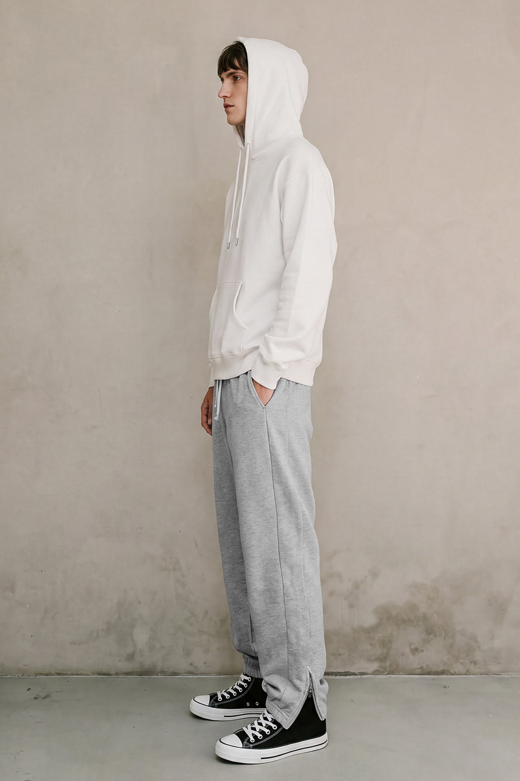 Ankle Zippers Baggy Jogger Men