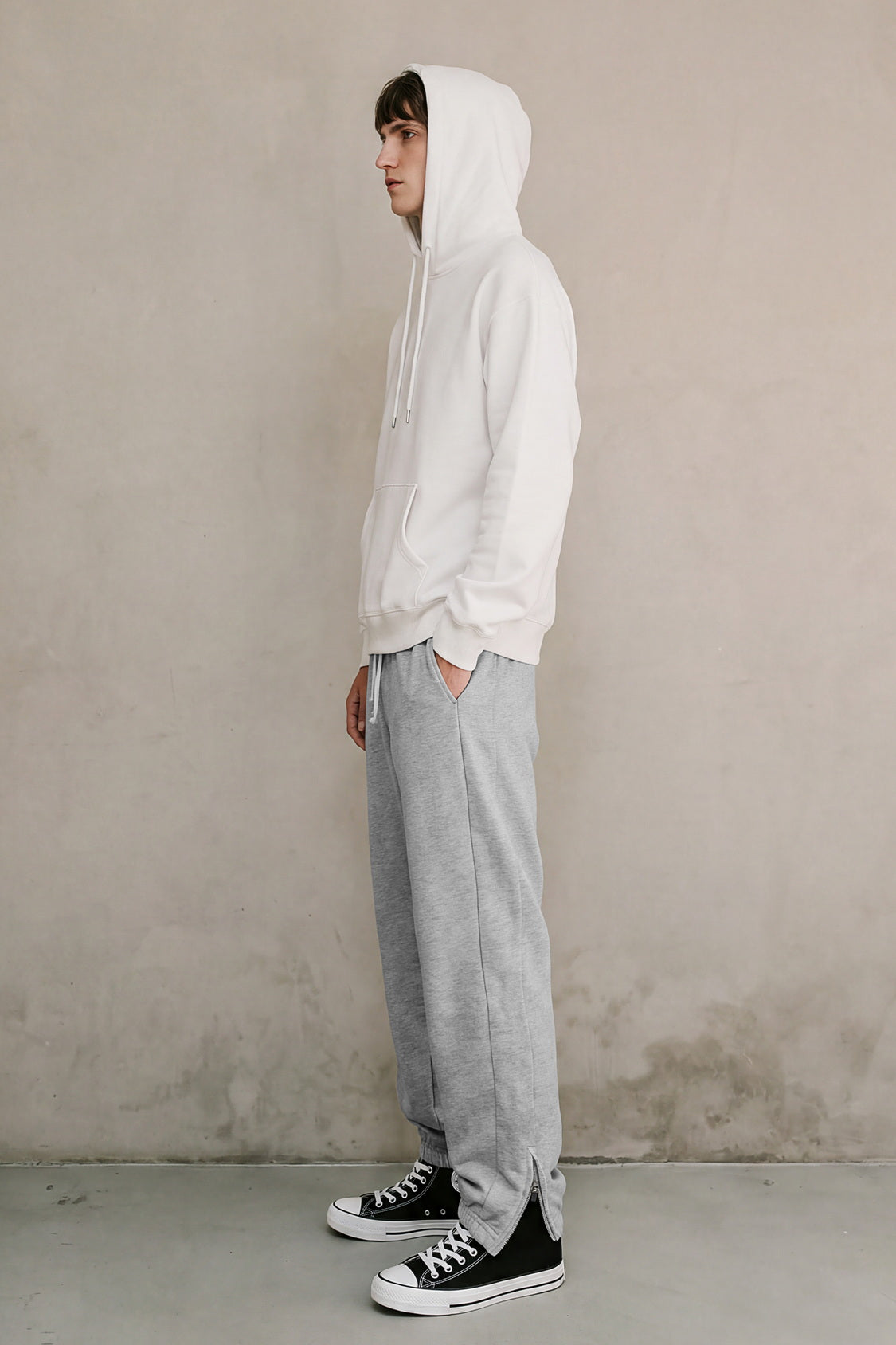 Ankle Zippers Baggy Jogger Men