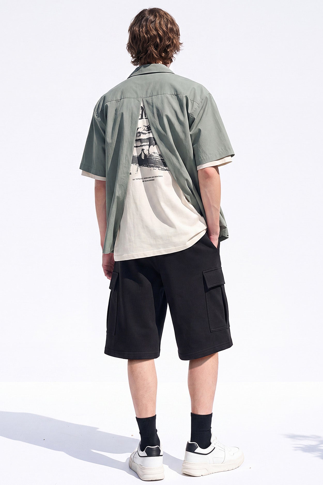 Baggy Cargo Sweat Shorts Men Secondary image