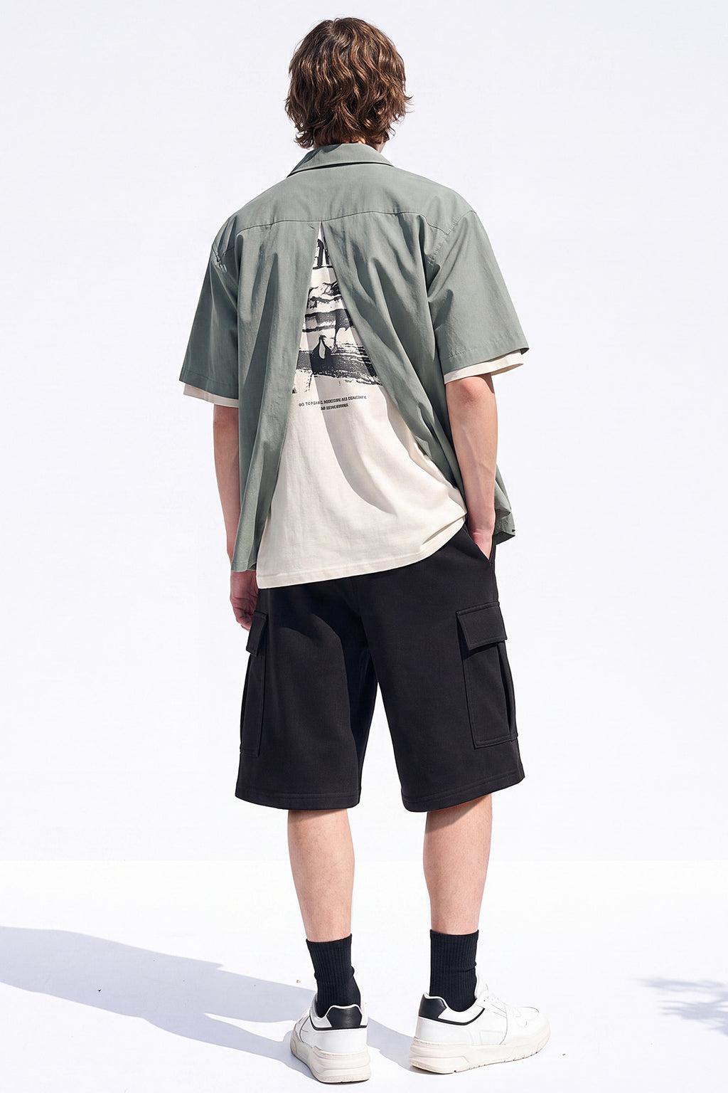 Baggy Cargo Sweat Shorts Men