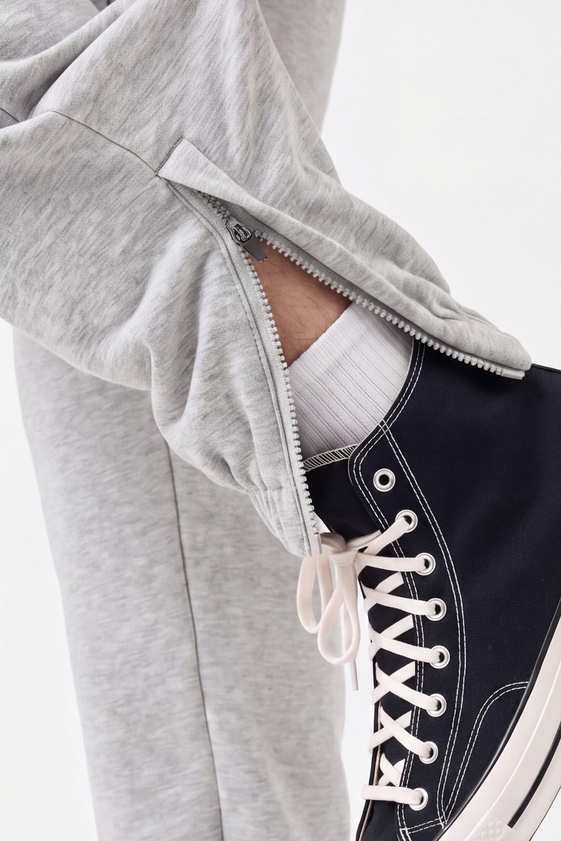 Ankle Zippers Baggy Jogger Men