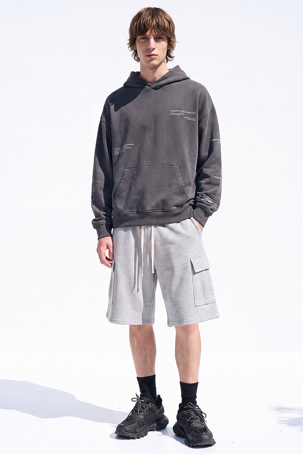 Baggy Cargo Sweat Shorts Men