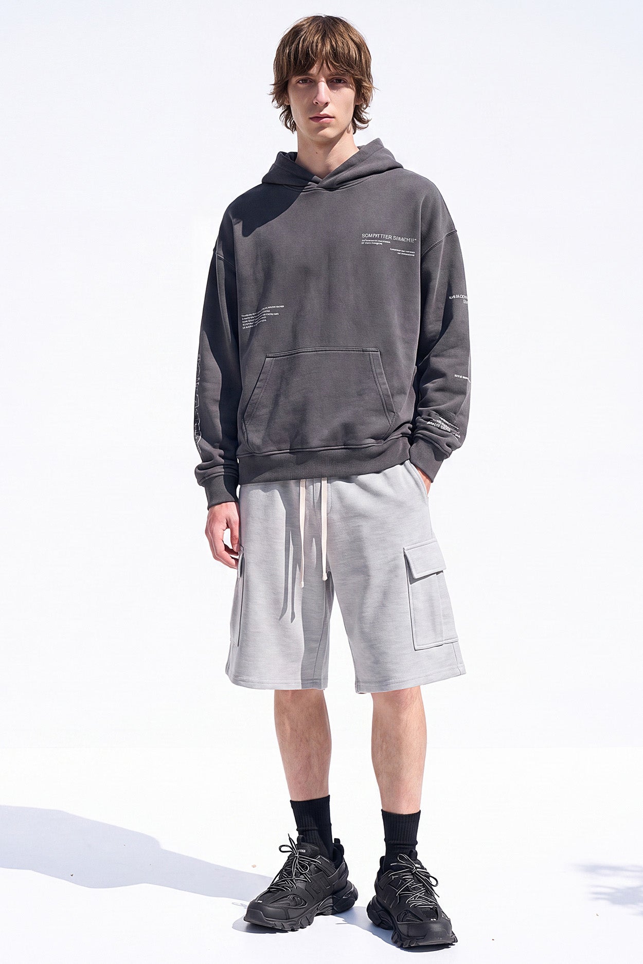 Baggy Cargo Sweat Shorts Men