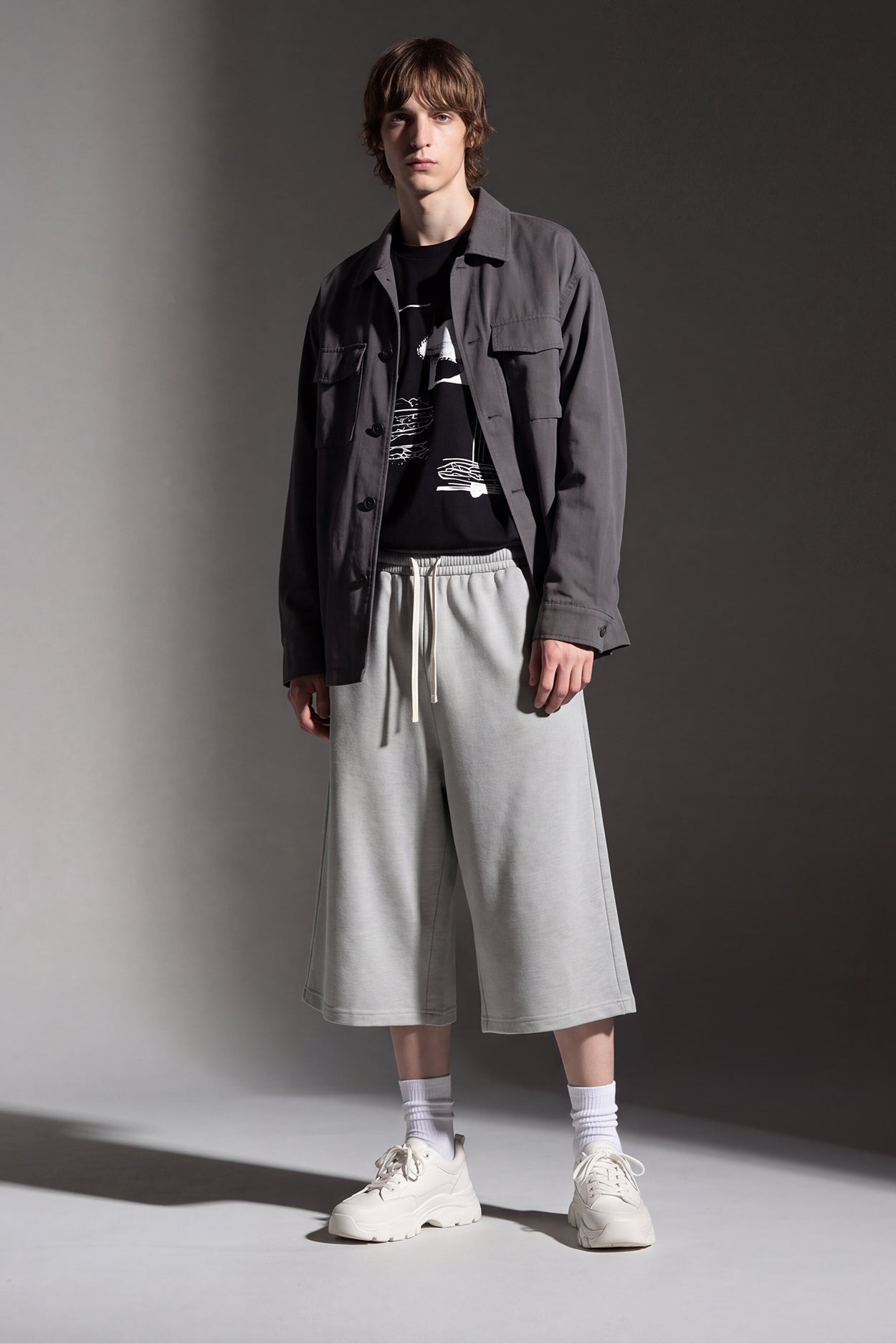 Baggy Capri Sweat Shorts Men