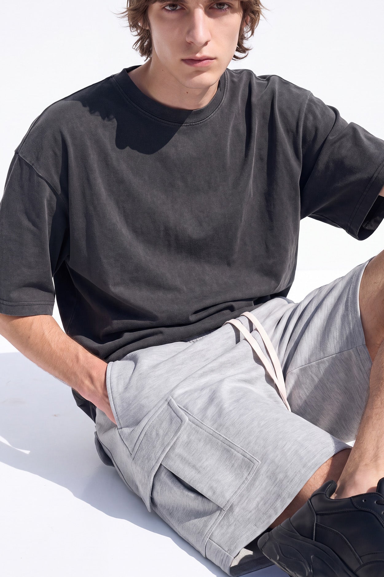 Baggy Cargo Sweat Shorts Men