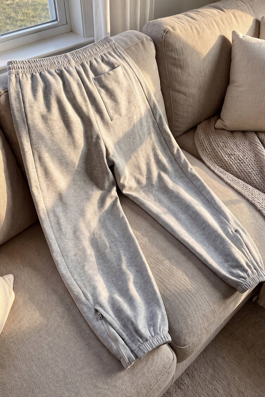Ankle Zippers Baggy Jogger Men