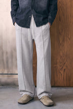 Pintuck Baggy Sweatpants Men