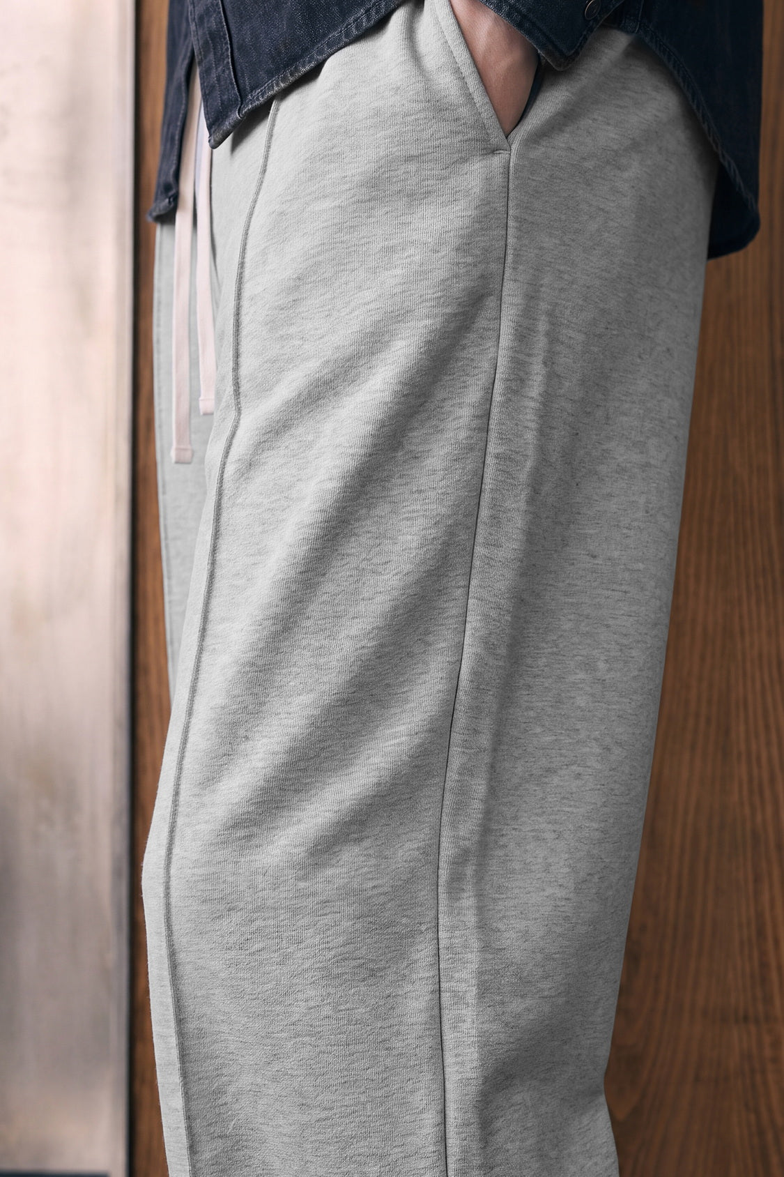 Pintuck Baggy Sweatpants Men