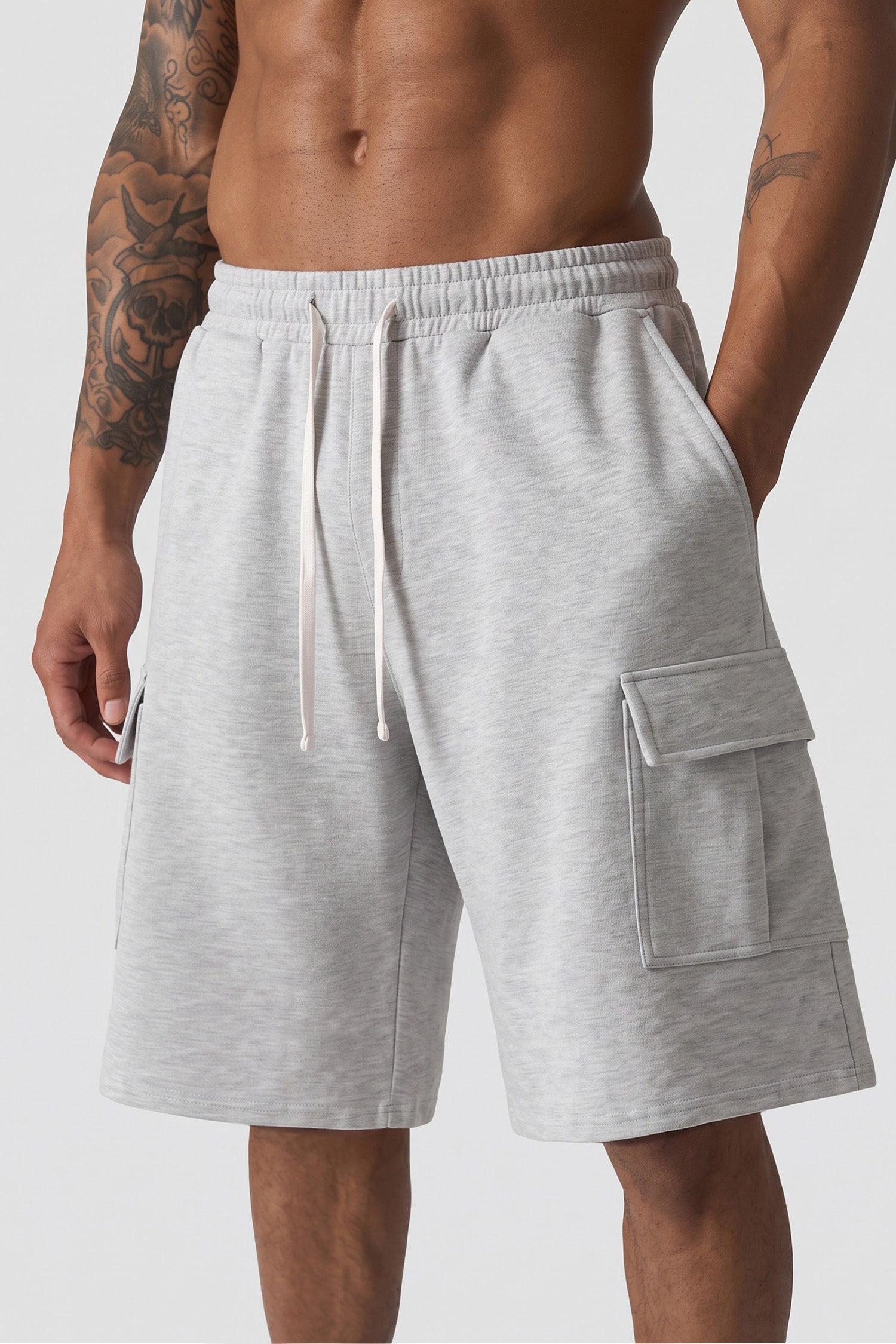 Men's Baggy Cargo Sweat Shorts