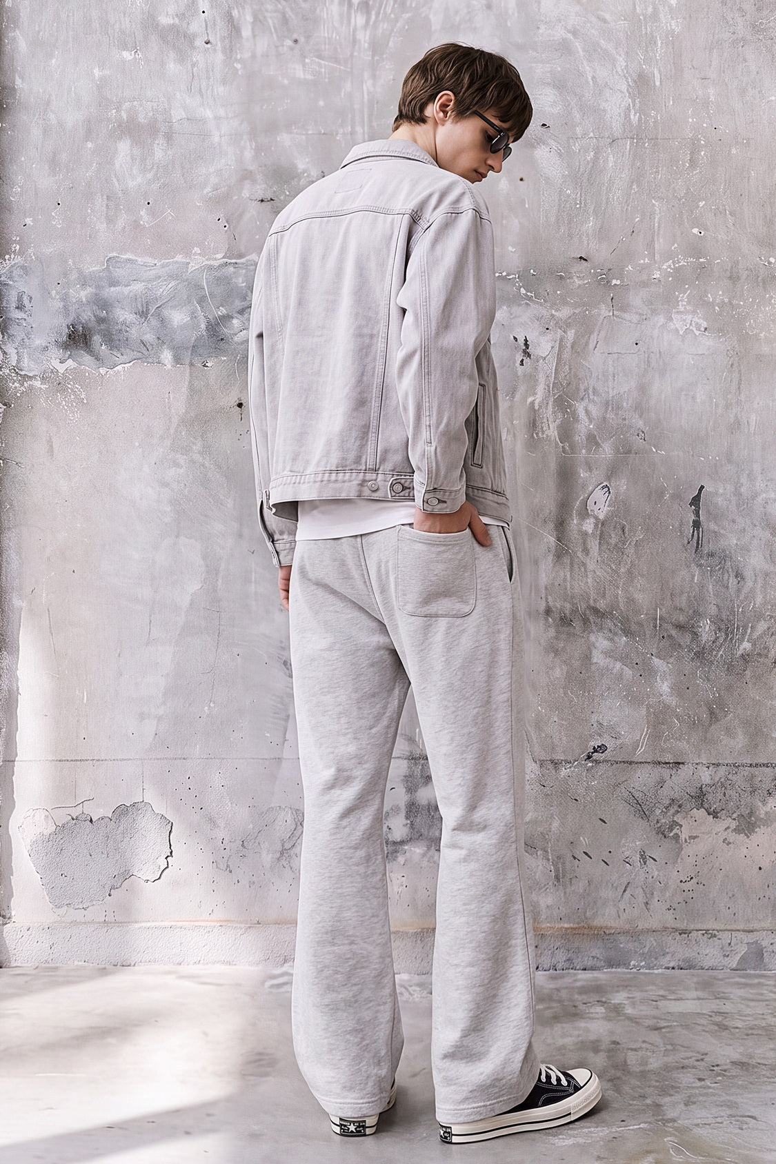 Flared Baggy Sweatpants Men