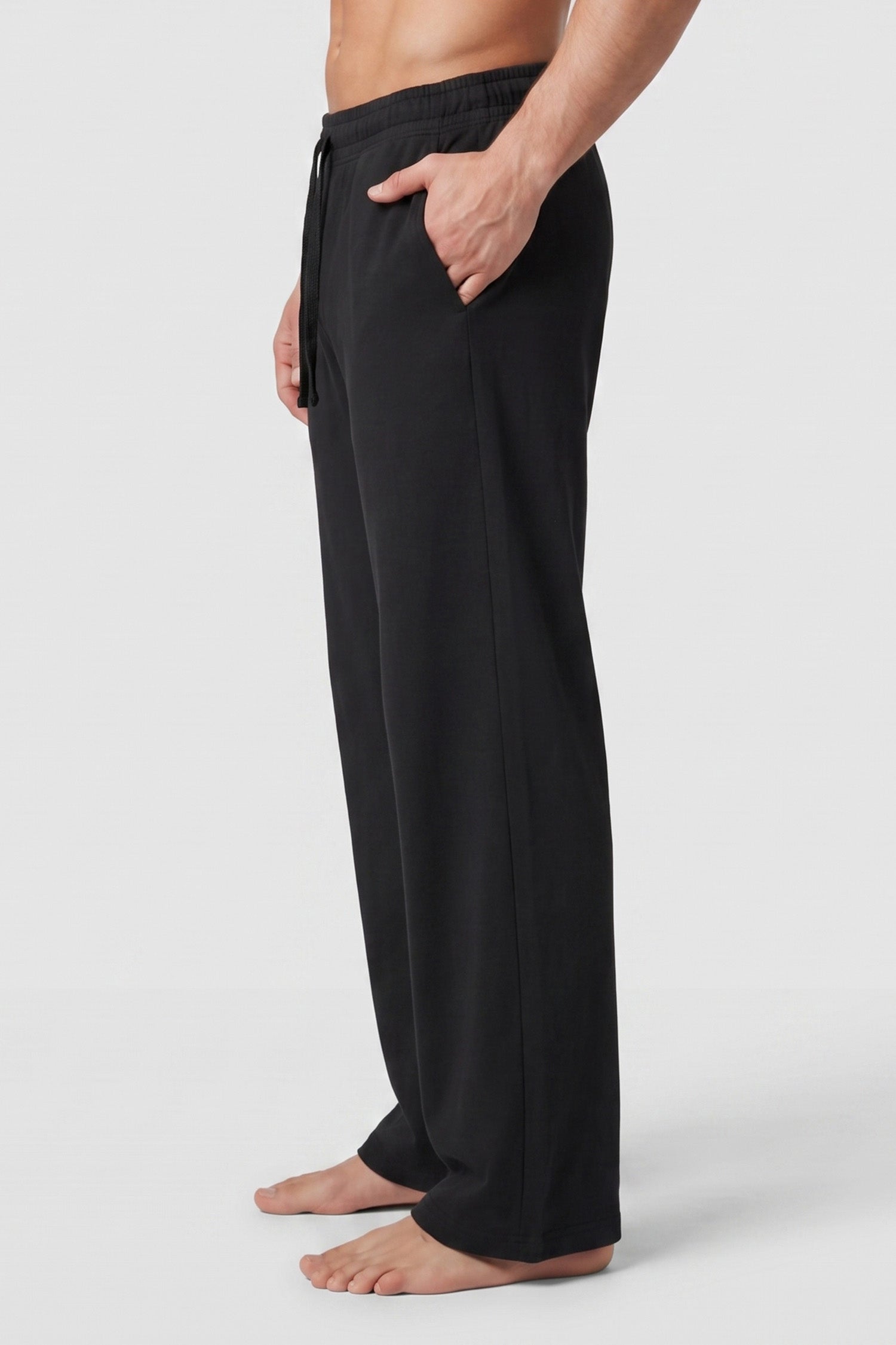 Men's Cotton Baggy Sweatpants – Straight Leg Yoga & Lounge Pants