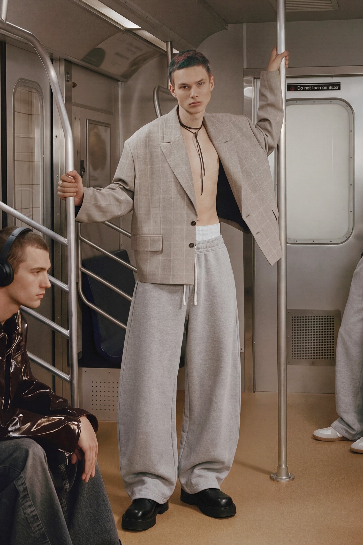 Baggy Sweatpants Men - Zipper Pockets