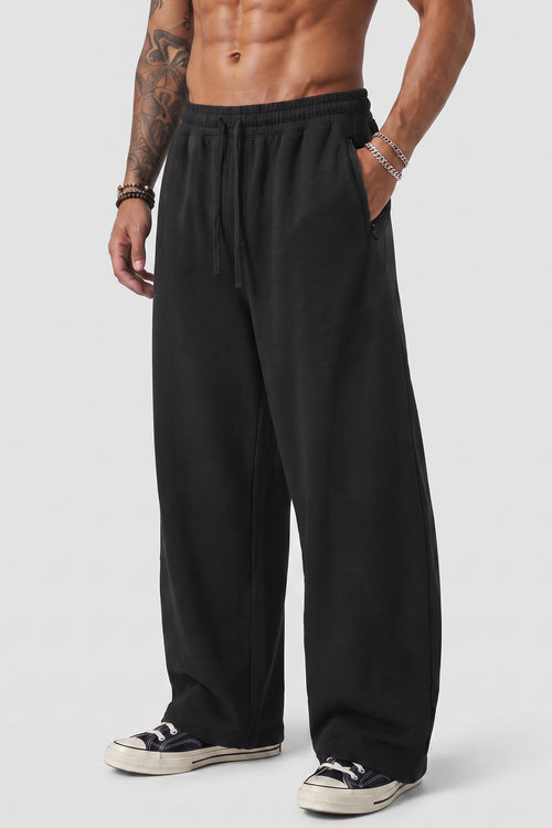 Baggy Sweatpants Men - Zipper Pockets