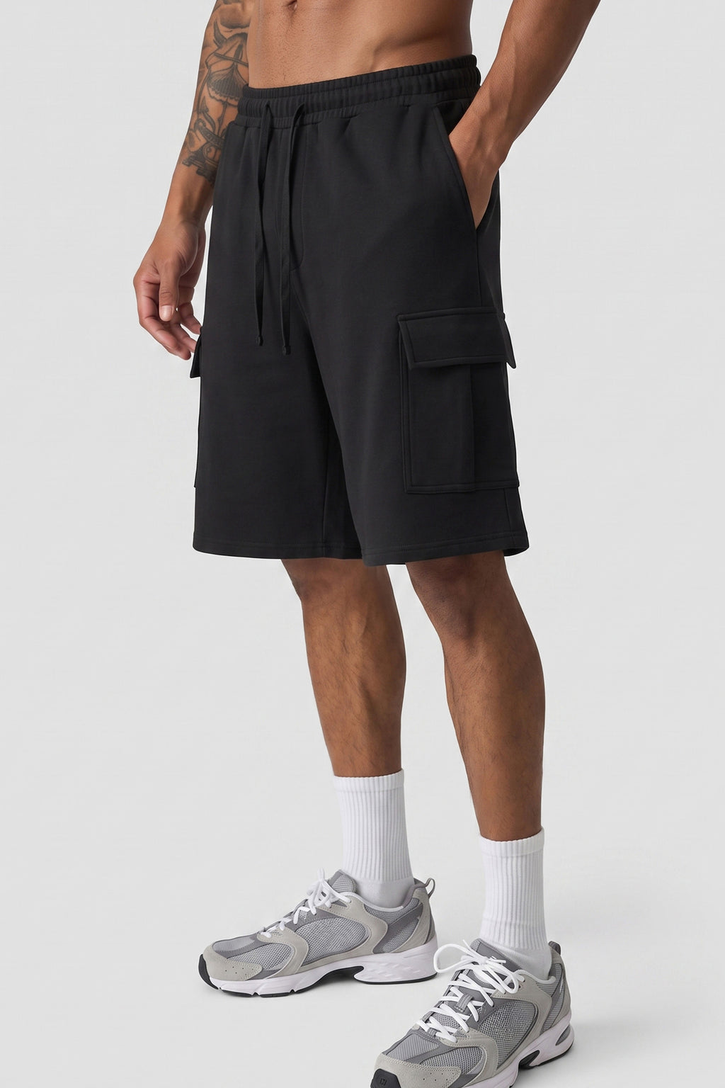 Men's Baggy Cargo Sweat Shorts
